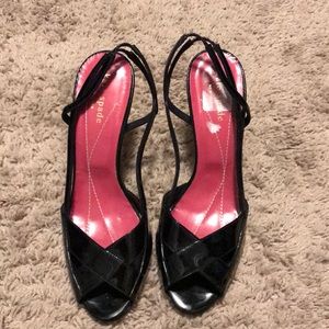 Kate Spade Patent Leather Sling Back Heels